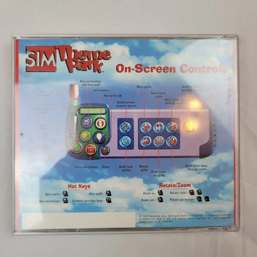 Sim Theme Park Gold Edition PC CD 2 Discs